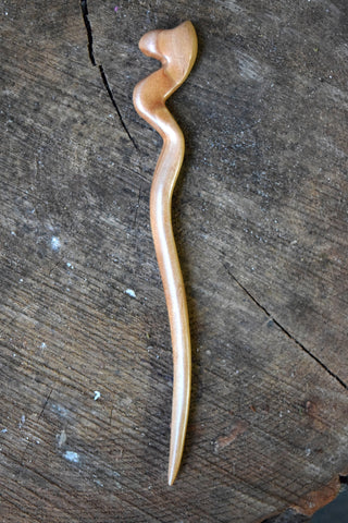 Cobra Wood Hairpin