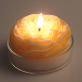 Austin Rose Scented Candle with Glass Base: Blue - Bluebell