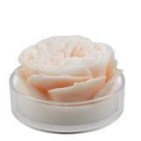 Austin Rose Scented Candle with Glass Base: Blue - Bluebell