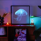 Halloween Ghost 3D Hologram Projection LED Lights with Frame