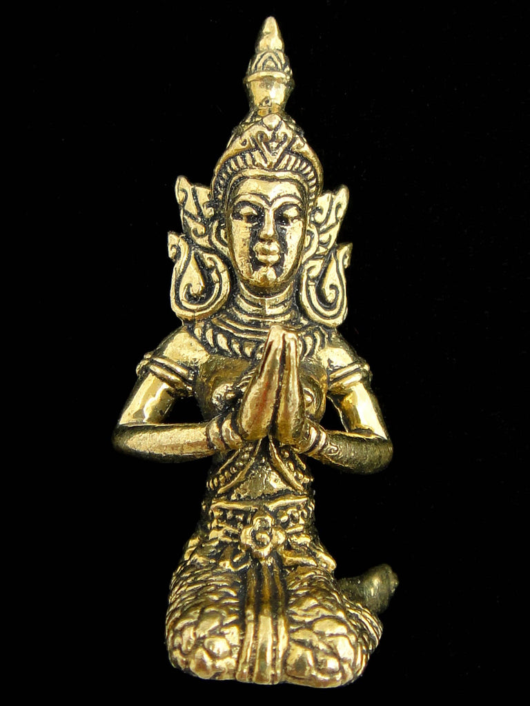 Brass Deity Statuette -Small- Thai Fairy