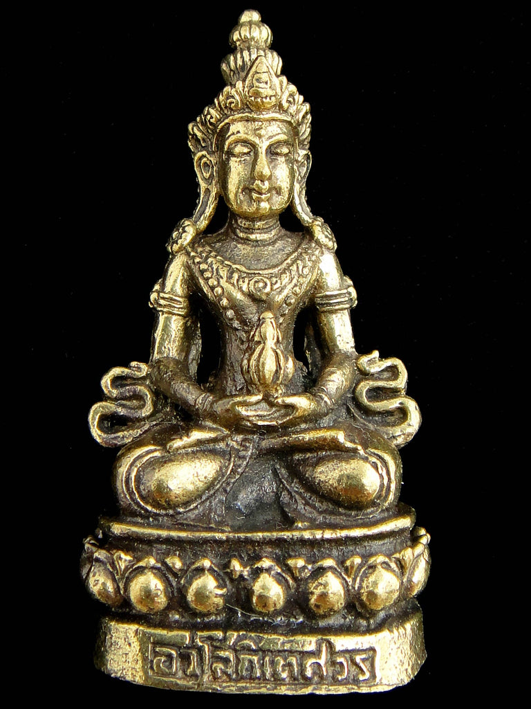 Tika - Brass Deity Statuette -Small- Avalokiteshvara