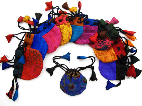 Drawstring Pouches -Silk