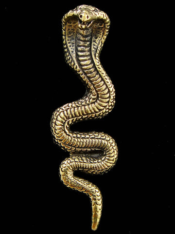 Tika - Brass Deity Pendant- Snake