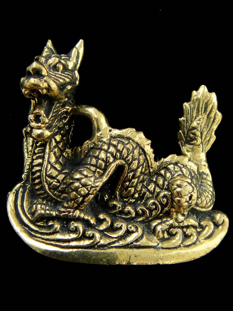 Tika - Brass Deity Pendant- Dragon