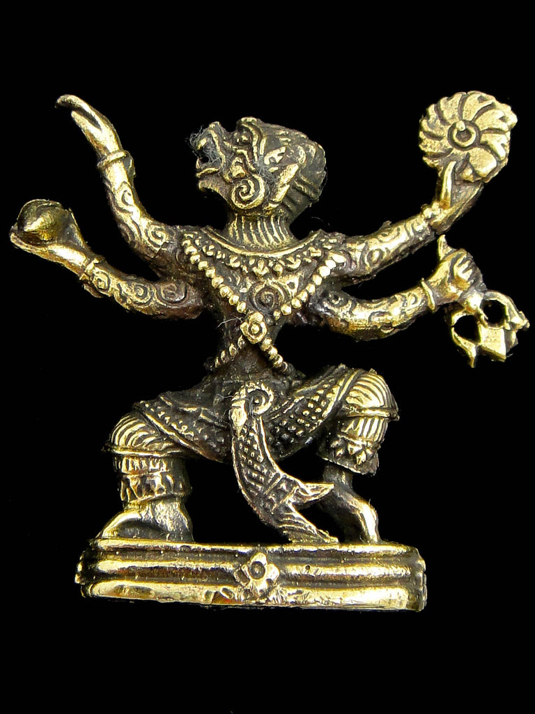 Tika - Brass Deity Statuette -Small-Hanuman