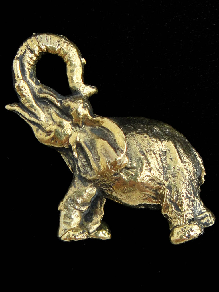 Tika - Brass Deity Statuette -Small-Elephant