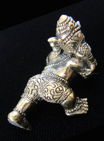 Tika - Brass Deity Statuette -Small-Crawling Ganesh