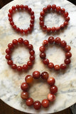 Red Agate Beaded Bracelet