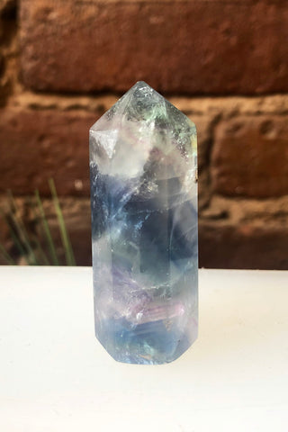 Rainbow Fluorite Point