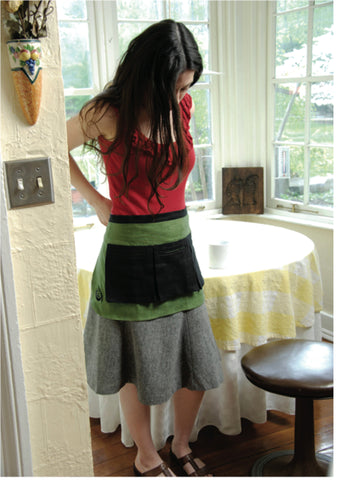 100% Hemp Half-Length Apron with Pockets