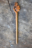 Flower Petal Wood Hairpin
