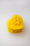 Heart-Shaped Beeswax Candle