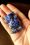 Lapis Lazuli Carved Owls
