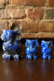 Lapis Lazuli Carved Owls