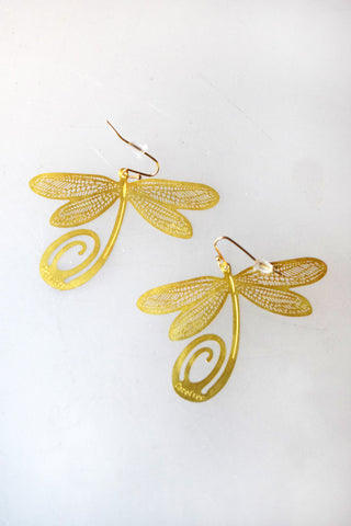 Dragonfly Bookmark Earrings