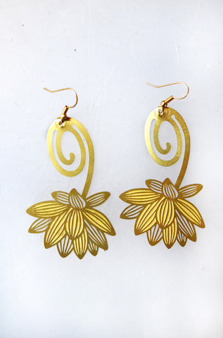 Flower Bookmark Earrings
