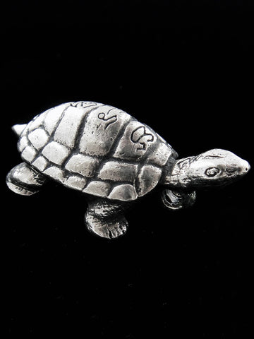 Tika - Brass Deity Pendant- Turtle